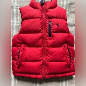 💙🏇Polo Ralph Lauren Reversable Down Puffer Ripstop Vest Toddler size 4/4T❤️🏇